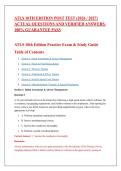 ATLS 10th Edition Post Test &lpar;2026 &sol; 2027&rpar; Actual Questions and Verified Answers&comma; 100&percnt; Guarantee Pass