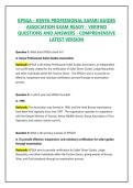 KPSGA - KENYA PROFESSIONAL SAFARI GUIDES ASSOCIATION EXAM READY - VERIFIED QUESTIONS AND ANSWERS - COMPREHENSIVE LATEST VERSION 2026&sol;2027