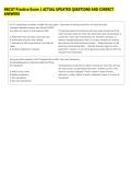 NBCOT Practice Exam 1 ACTUAL UPDATED QUESTIONS AND CORRECT &NewLine;ANSWERS