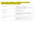 Driving and Driver Rehabilitation- AOTA NBCOT Exam Prep ACTUAL &NewLine;UPDATED QUESTIONS AND CORRECT ANSWERS 