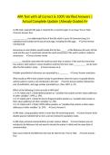 APA Test with all Correct & 100&percnt; Verified Answers &vert;Actual Complete Update &vert;Already Graded A&plus;