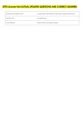 OTPS License Test ACTUAL UPDATED QUESTIONS AND CORRECT ANSWERS
