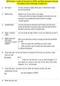 APA Exam 1 with all Correct & 100&percnt; Verified Answers &vert;Actual Complete Exam &vert;Already Graded A&plus;