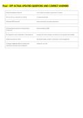 Final - OTP ACTUAL UPDATED QUESTIONS AND CORRECT ANSWERS 