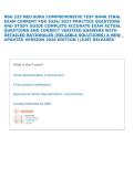 NSG 223 MED SURG COMPREHENSIVE TEST BANK FINAL &NewLine;EXAM CURRENT FOR 2026&sol;2027 PRACTICE QUESTIONS &NewLine;AND STUDY GUIDE COMPLETE ACCURATE EXAM ACTUAL &NewLine;QUESTIONS AND CORRECT VERIFIED ANSWERS WITH &NewLine;DETAILED RATIONALES &lpar;RELIABLE SOLUTIONS&rpar; A NEW &NewLine;UPDATED VERSION