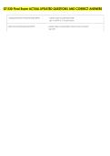 OT 530 Final Exam ACTUAL UPDATED QUESTIONS AND CORRECT ANSWERS 