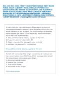 NSG 223 QUESTIONS AND STUDY GUIDE COMPLETE ACCURATE EXAM 