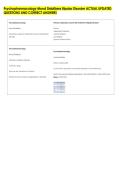 Psychopharmacology Mood Stabilizers Bipolar Disorder ACTUAL UPDATED &NewLine;QUESTIONS AND CORRECT ANSWERS 