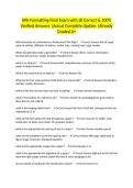 APA Formatting Final Exam with all Correct & 100&percnt; Verified Answers &vert;Actual Complete Update &vert;Already Graded A&plus;