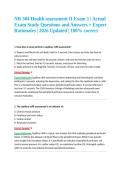 NR 304 Health assessment II Exam 1 &vert; Actual Exam Study Questions and Answers &plus; Expert Rationales &vert; 2026 Updated &vert; 100&percnt; correct