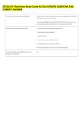 OT530&sol;531&colon; Final Exam Study Guide ACTUAL UPDATED QUESTIONS AND &NewLine;CORRECT ANSWERS 