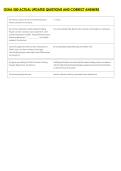 OSHA 500 ACTUAL UPDATED QUESTIONS AND CORRECT ANSWERS 