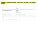 OSHA 500 Construction Trainer ACTUAL UPDATED QUESTIONS AND CORRECT &NewLine;ANSWERS