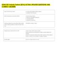 OSHA 501 Industry Trainer &lpar;2016&rpar; ACTUAL UPDATED QUESTIONS AND &NewLine;CORRECT ANSWERS 