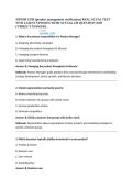 AIPMM CPM &lpar;product management certification&rpar; REAL ACUAL TEST WTH LATEST UPDATES WITH ACTUAL 239 QUESTION AND CORRECT ANSWERS &period;