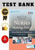 Test Bank for Nurses Making Policy&comma; From Bedside to Boardroom 3rd & 4th Edition 