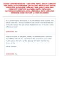 IAABO COMPREHENSIVE TEST BANK FINAL EXAM CURRENT &NewLine;FOR 2026&sol;2027 PRACTICE QUESTIONS AND STUDY GUIDE &NewLine;COMPLETE ACCURATE EXAM ACTUAL QUESTIONS AND &NewLine;CORRECT VERIFIED ANSWERS WITH DETAILED &NewLine;RATIONALES &lpar;RELIABLE SOLUTIONS&rpar; A NEW UPDATED &NewLine;VERSION 2026 EDITI