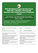 NUR 266 Medical-Surgical Nursing II Exam 2026&sol;2027 &vert; 300 Q&A with Verified Answers & Rationales &vert; Graded A&plus; &vert; Latest Edition&NewLine;&NewLine;