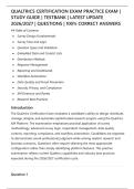 QUALTRICS CERTIFICATION EXAM PRACTICE EXAM &vert;&NewLine;STUDY GUIDE &vert; TESTBANK &vert; LATEST UPDATE&NewLine;2026&sol;2027 &vert; QUESTIONS &vert; 100&percnt; CORRECT ANSWERS