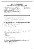 NCLEX RN MENTAL HEALTH NURSING EXAM 2026  COMPLETE EXAM QUESTIONS AND ANSWERS 100&percnt; VERIFIED A&plus; GRADE ASSURED&excl;&excl;&excl;&excl;&excl; NEW LATEST UPDATE&excl;&excl;&excl;&excl;&excl;