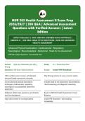 NUR 203 Health Assessment II Exam Prep 2026&sol;2027 &vert; 300 Q&A with Verified Answers & Advanced Assessment Rationales &vert; Graded A&plus; &vert; Latest Edition