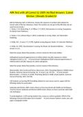 APA Test with all Correct & 100&percnt; Verified Answers &vert;Latest Version &vert;Already Graded A&plus;