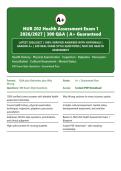 NUR 202 Health Assessment I Exam Prep 2026&sol;2027 &vert; 300 Q&A with Verified Answers & Advanced Assessment Rationales &vert; Graded A&plus; &vert; Latest Edition