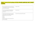 NU322 - Ticket to Test Acid Base ACTUAL UPDATED QUESTIONS AND CORRECT &NewLine;ANSWERS
