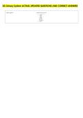 3G Urinary System ACTUAL UPDATED QUESTIONS AND CORRECT ANSWERS 