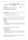HOCKENBERRY WONG PEDIATRIC NURSING EXAM 2026 COMPLETE EXAM QUESTIONS AND ANSWERS 100&percnt; VERIFIED A&plus; GRADE ASSURED&excl;&excl;&excl;&excl;&excl; NEW LATEST UPDATE&excl;&excl;&excl;&excl;&excl;