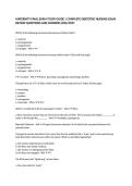 MATERNITY FINAL EXAM STUDY GUIDE &vert; COMPLETE OBSTETRIC NURSING EXAM REVIEW QUESTIONS AND ANSWERS 2026&sol;2027