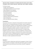 GMS 6552 EXAM 2 &lpar;UNIVERSITY OF FLORIDA&rpar; PRACTICE EXAM &vert; STUDY GUIDE &vert;&NewLine;TESTBANK &vert; LATEST UPDATE 2026&sol;2027 &vert; QUESTIONS &vert; 100&percnt; CORRECT ANSWERS