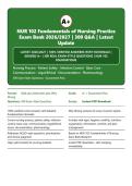 NUR 102 Fundamentals of Nursing Practice Exam Bank 2026&sol;2027 &vert; 300 Q&A with Verified Answers & Rationales &vert; Graded A&plus; &vert; Latest Edition