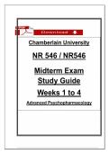 NR 546 Midterm Exam &lpar;Module 1-4&rpar; -Advanced Psychopharmacology &ndash; &lpar;2026&rpar; Actual Questions & Answers Plus Detailed Rationale &lpar;Chamberlain College&rpar; 100&percnt; Guarantee Pass &lpar;MOST RECENT&excl;&excl;&excl;&rpar;
