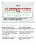 NUR 100 Foundations of Nursing Exam 1 2026&sol;2027 &vert; 300 Q&A with Verified Answers & Rationales &vert; Graded A&plus; &vert; Latest Edition
