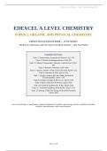 EDEXCEL A LEVEL CHEMISTRY&NewLine;PAPER 2&colon; ORGANIC AND PHYSICAL CHEMISTRY