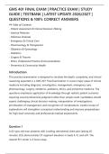 GMS 401 FINAL EXAM &vert; PRACTICE EXAM &vert; STUDY&NewLine;GUIDE &vert; TESTBANK &vert; LATEST UPDATE 2026&sol;2027 &vert;&NewLine;QUESTIONS & 100&percnt; CORRECT ANSWERS