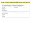 ELIMINATION NUR 114 ACTUAL UPDATED QUESTIONS AND CORRECT ANSWERS