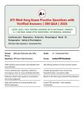 ATI Med-Surg Exam Practice Questions 2026 &vert; 300 Q&A with Verified Answers & Rationales &vert; Graded A&plus; &vert; Latest Edition