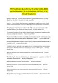 APA Final Exam Questions with all Correct & 100&percnt; Verified Answers &vert;Actual Complete Version 2026 &vert;Already Graded A&plus;