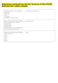 Epidemiology and Biostat Final&comma; NSG 522- Final Exam ACTUAL UPDATED &NewLine;QUESTIONS AND CORRECT ANSWERS