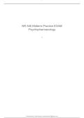 NR 546 Psychopharmacology for the Psychiatric-Mental Health Nurse Practitioner &lpar;PMHNP&rpar;&vert; 150&plus; Questions with Correct Answers&excl; &vert; Graded A&plus; &vert; Guaranteed Pass&excl;&excl;