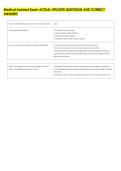Medical Assistant Exam ACTUAL UPDATED QUESTIONS AND CORRECT &NewLine;ANSWERS 