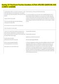 Nursing 101 Final Exam Practice Questions ACTUAL UPDATED QUESTIONS AND &NewLine;CORRECT ANSWERS