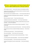 EBP Exam 1&colon; Nursing Inquiry and Evidence Based with all Correct & 100&percnt; Verified Answers &vert;Already Graded A&plus;