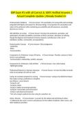 EBP Exam &num;1 with all Correct & 100&percnt; Verified Answers &vert;Actual Complete Update &vert;Already Graded A&plus;