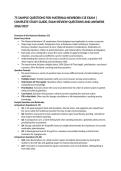 75 SAMPLE QUESTIONS FOR MATERNAL-NEWBORN CJE EXAM &vert; COMPLETE STUDY GUIDE&comma; EXAM REVIEW QUESTIONS AND ANSWERS 2026&sol;2027
