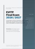 EVITP COMPLETE STUDY BUNDLE 2026&sol;2027 &vert; Modules 1-7 & Final Exams &vert; 400&plus; Verified Q&A with Rationales &vert; Pass Guaranteed - A&plus; Graded