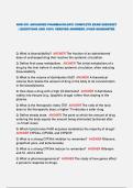 NUR 521 ADVANCED PHARMACOLOGY&vert; COMPLETE EXAM 2026&sol;2027 &vert; QUESTIONS AND 100&percnt; VERIFIED ANSWERS &vert; PASS GUARANTEE