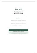 NUR2214 QUIZ 2 REVIEW 2026&sol;2027 &vert; Nursing Care of the Older Adult Rasmussen &vert; Verified Q&A &vert; Pass Guaranteed - A&plus; Graded&NewLine;&NewLine;